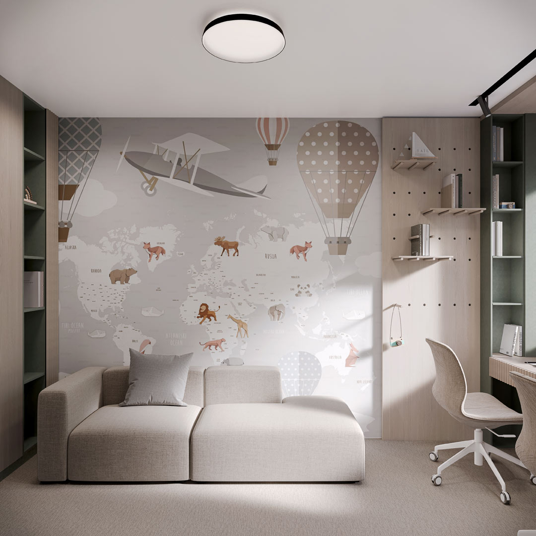 Novi Beograd. Design+Visualisation. Kids office