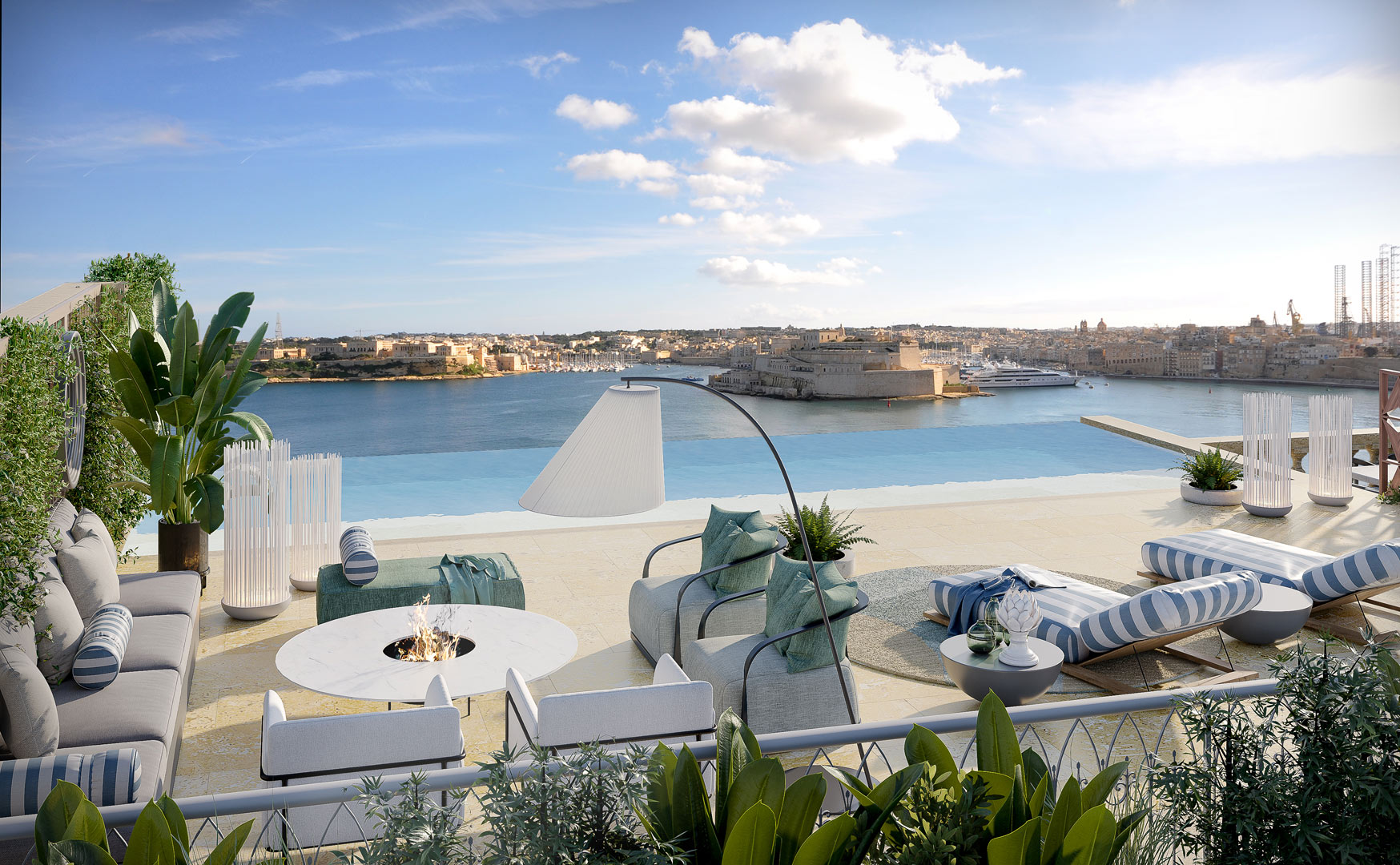 Penthouse and Rooftop Malta. Visualisation. MXA